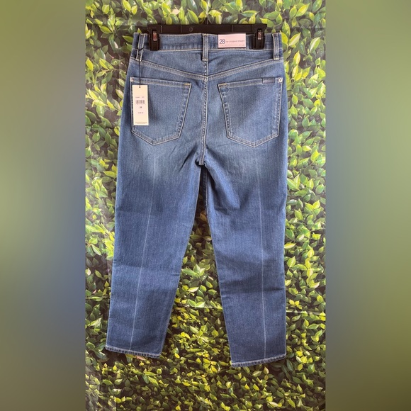 For All 7 Mankind Size:28  Women HW Cropped Straight  Blue Jeans - Picture 2 of 14